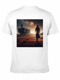Futuristic Desert Traveler Graphic Tee