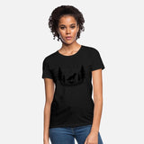 Wolf Forest Halloween Moon Fairy tale