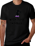 Witch Please Im Fabulous Black Graphic T-Shirt