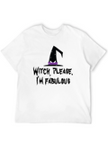 Witch Please Im Fabulous Black Graphic T-Shirt