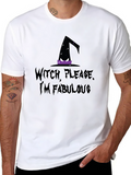 Witch Please Im Fabulous Black Graphic T-Shirt