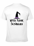 Witch Please Im Fabulous Black Graphic T-Shirt