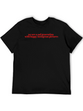 Sad Generation Black T-Shirt with Red Text