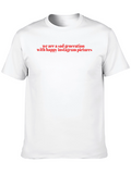 Sad Generation Black T-Shirt with Red Text