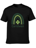 Ceridwen Shamrock Rainbow Graphic T-Shirt
