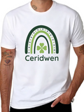 Ceridwen Shamrock Rainbow Graphic T-Shirt