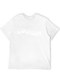 Trendy Louison Graphic Black T-Shirt