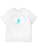 Ski Lover T-Shirt - Heart Design