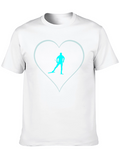 Ski Lover T-Shirt - Heart Design
