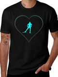 Ski Lover T-Shirt - Heart Design