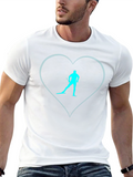 Ski Lover T-Shirt - Heart Design