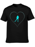 Ski Lover T-Shirt - Heart Design