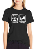 Problem Solved Piano T-Shirt Musician Gift