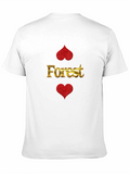 Forest Hearts Graphic Black T-Shirt