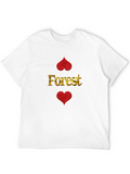 Forest Hearts Graphic Black T-Shirt