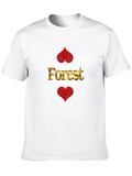 Forest Hearts Graphic Black T-Shirt