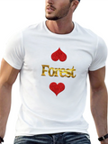 Forest Hearts Graphic Black T-Shirt