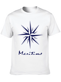 Maritime Compass Graphic Black T-Shirt