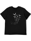 Bat Swarm Graphic T-Shirt - Black