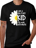 Military Kid T-Shirt - I Bloom Anywhere