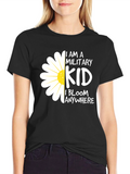 Military Kid T-Shirt - I Bloom Anywhere