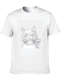 Cool Cat Graphic T-Shirt - Black