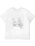 Cool Cat Graphic T-Shirt - Black