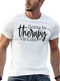 Therapy is Cool Black Graphic Tee