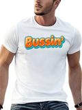 Bussin Graphic Tee - Trendy Black T-Shirt