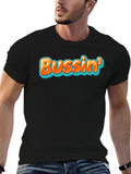 Bussin Graphic Tee - Trendy Black T-Shirt