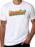 Bussin Graphic Tee - Trendy Black T-Shirt