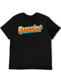 Bussin Graphic Tee - Trendy Black T-Shirt