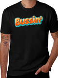 Bussin Graphic Tee - Trendy Black T-Shirt