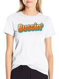 Bussin Graphic Tee - Trendy Black T-Shirt