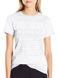 Music Teacher Nutritional Facts Funny T-Shirt