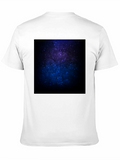 Cosmic Galaxy Print Black T-Shirt