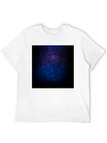Cosmic Galaxy Print Black T-Shirt