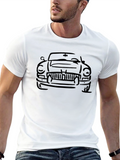 Classic Car Outline T-Shirt - Black