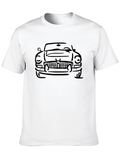 Classic Car Outline T-Shirt - Black
