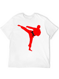Karate Kick Graphic T-Shirt - Martial Arts Tee