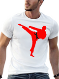 Karate Kick Graphic T-Shirt - Martial Arts Tee