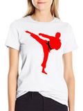 Karate Kick Graphic T-Shirt - Martial Arts Tee