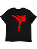 Karate Kick Graphic T-Shirt - Martial Arts Tee