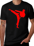 Karate Kick Graphic T-Shirt - Martial Arts Tee