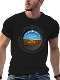 Pilot Attitude Indicator Graphic Tee - Aviation T-Shirt