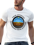 Pilot Attitude Indicator Graphic Tee - Aviation T-Shirt