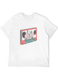 Retro Cassette Tape Skeleton Graphic T-Shirt