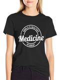 Worlds Okayest Medicine Student Black T-Shirt