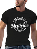 Worlds Okayest Medicine Student Black T-Shirt