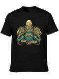 Warrior Knight Graphic T-Shirt - Black
